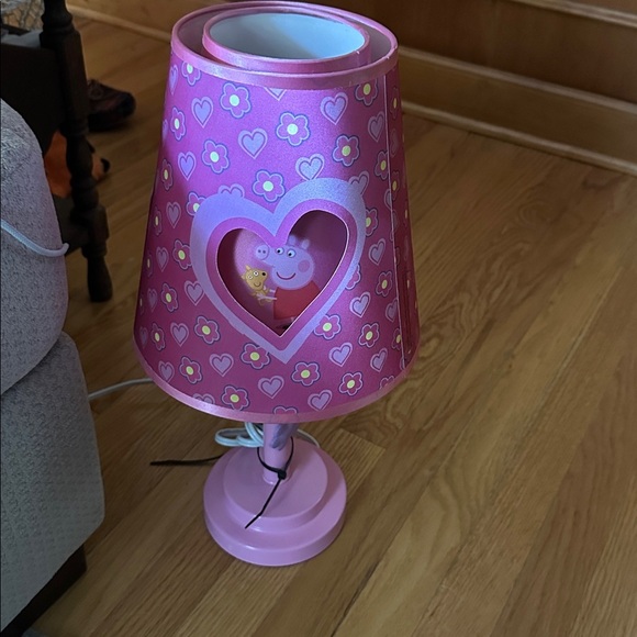 Vintage 2003 Peppa pig double shade lamp pink - Picture 1 of 7